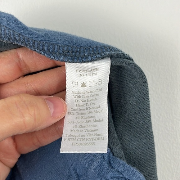 Everlane The Dream Pant Slate Grey Blue Pull On Womens Size XL Comfort Tailored - Picture 11 of 16